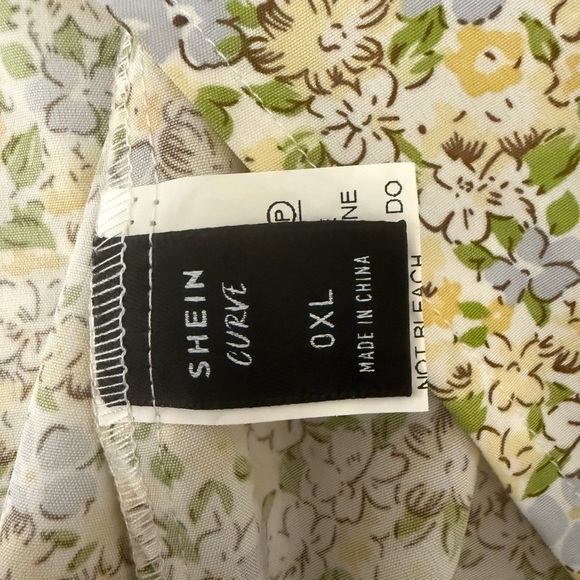 SHEIN Floral Mini Dresses - Yellow and Blue - Picture 4 of 7